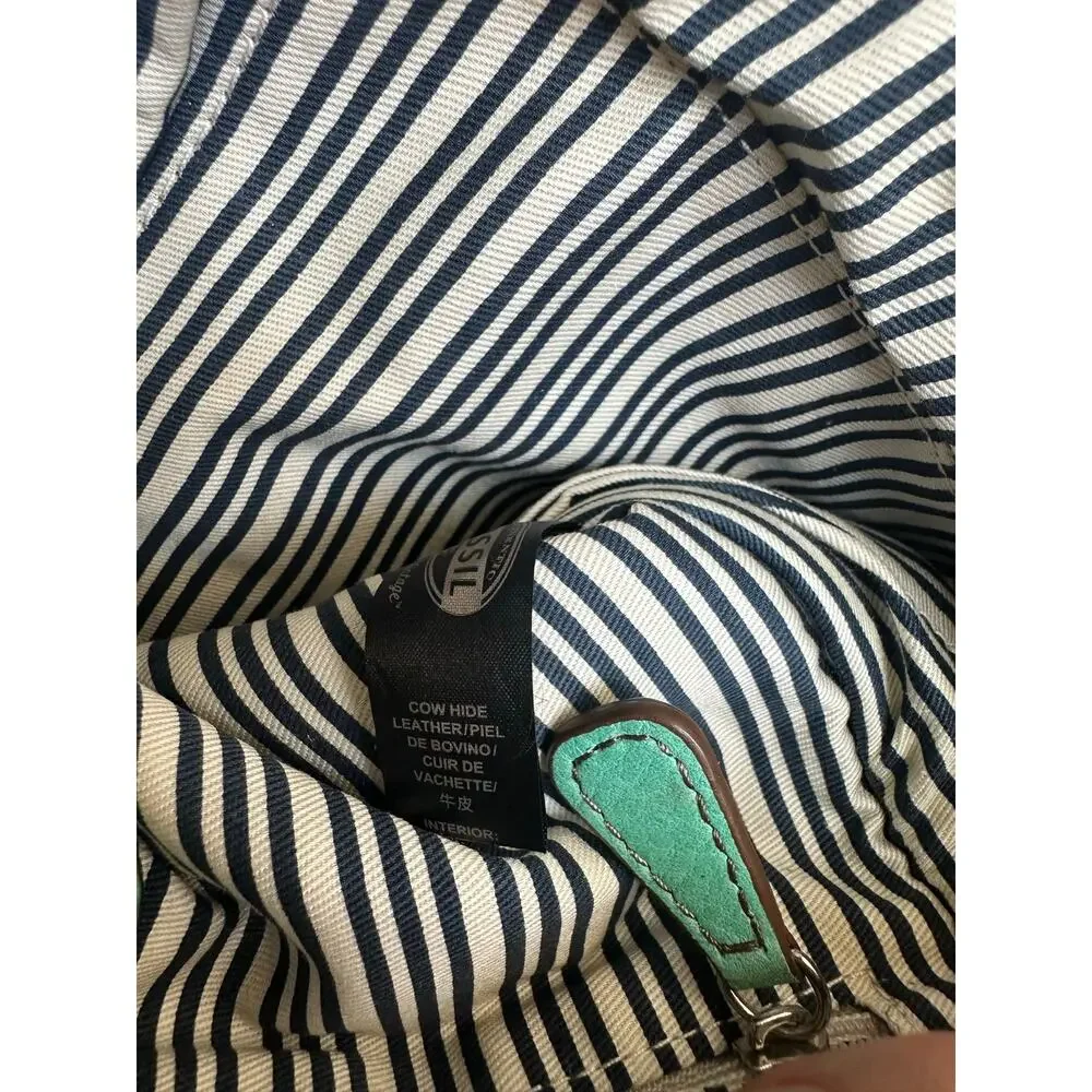 Fossil Turquoise / Mint Green Leather Crossbody Bag
